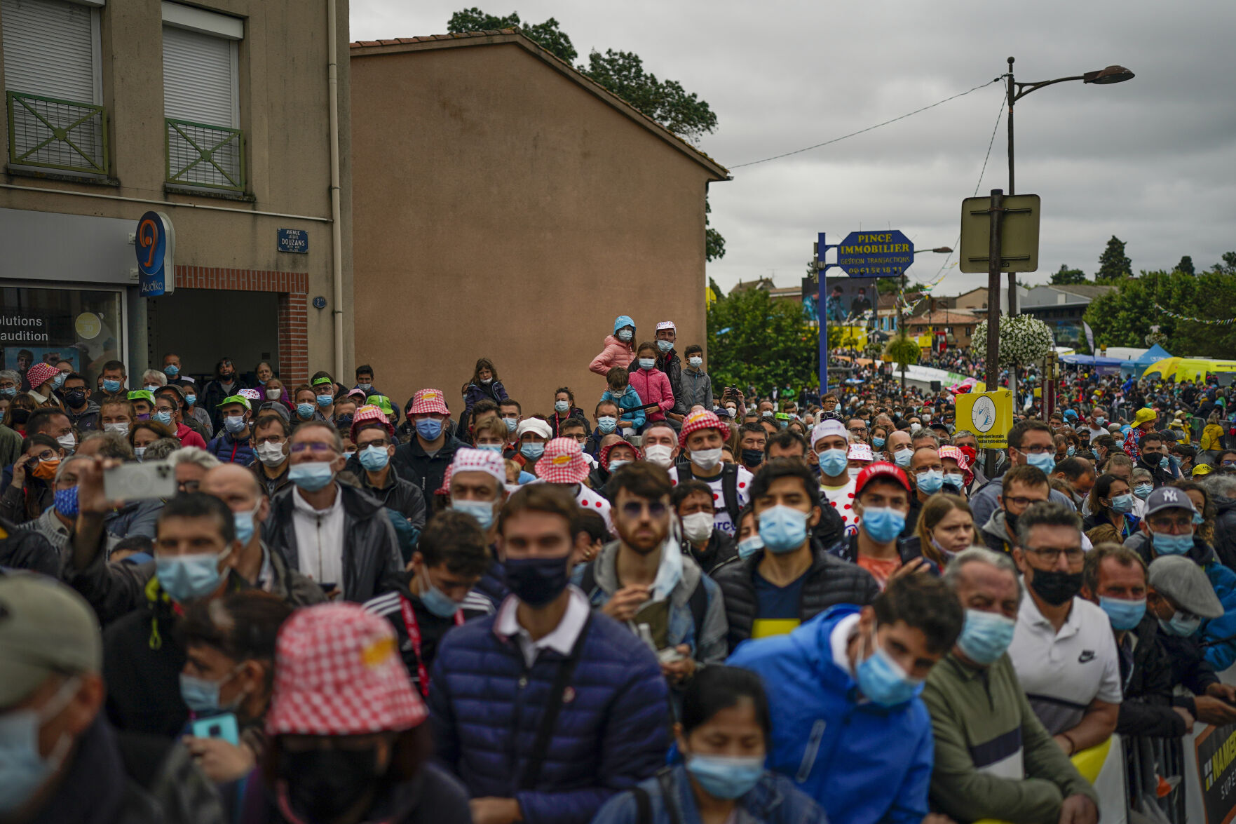 APTOPIX France Cycling Tour de France Virus Outbreak